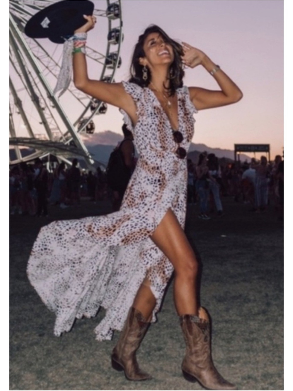 KIVARI | NEW Zephyr Wrap Maxi Dress in Leopard Print, Size Medium - Picture 2 of 14